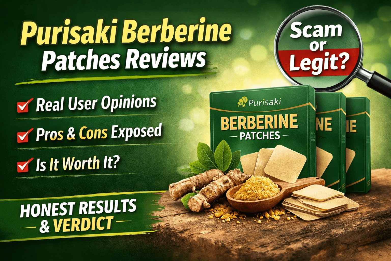purisaki berberine patches reviews