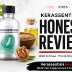 kerassentials reviews editorial thumbnail showing the authentic product package, headline, and 2026 honest review details.
