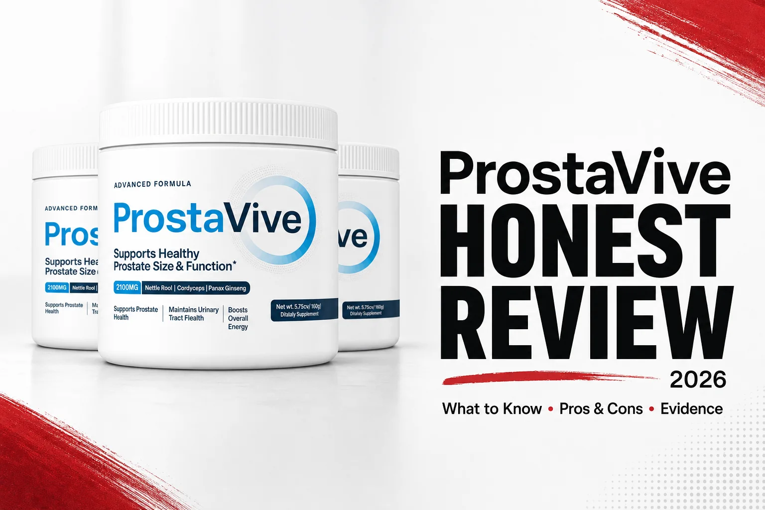 ProstaVive reviews product-focused thumbnail showing the ProstaVive package with HONEST REVIEW text
